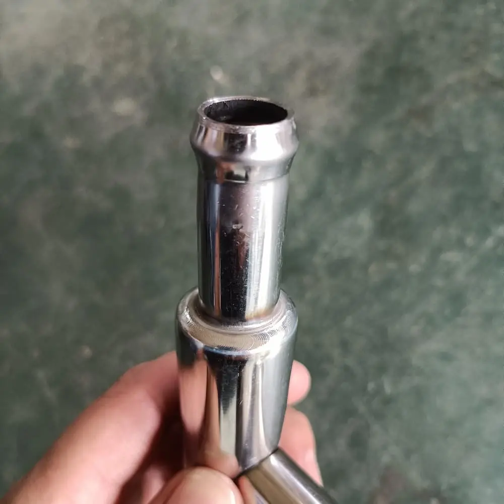 Làm sạch hàn ống giảm tốc bằng thép không gỉ